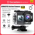 CERASTES Action Camera 5K 4K 60FPS WiFi Anti-shake Doppio schermo 170 ° Telecamera sportiva impermeabile grandangolare da 30 m con telecomando