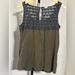 J. Crew Tops | J.Crew Sleeveless Top With Crochet Trim - Size Xs | Color: Brown | Size: Xs