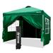 Patio Canopy 10'x10' Pop Up Commercial Instant Gazebo Tent, Outdoor Party Canopies w/ 4 Sidewalls, 8 Stakes, 4 Ropes (10 x 10FT)