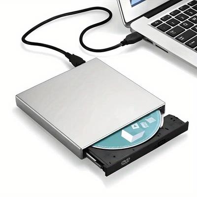 TEMU External Dvd Optical Drive Usb 3.0 Cd/dvd Player Reader Recorder For Laptop Burning