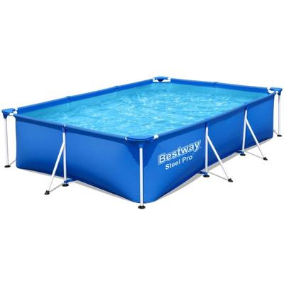 Rechteckiger Schwimmbad mit Stahl -Pro -Rahmen -Struktur 300x201x66 Bestway 56404 Image