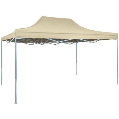 Vidaxl - Profi-Partyzelt Faltbar 3×4 m Stahl Creme