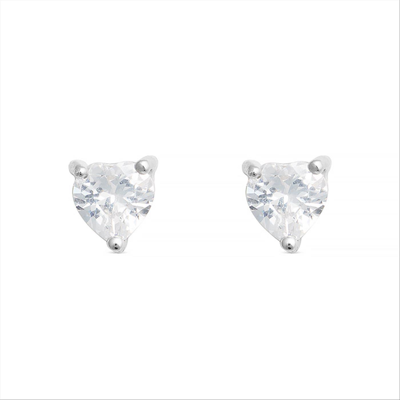 Luxenter, eqoyi Ohrringe aus 925er Sterlingsilber und rhodiniertem, glänzendem Zirkoniumdioxid Image