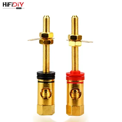 HIFIDIY LIVE 2pcs speaker DIY lengthen terminal connector binding post HIFI amplifier Pure cupper