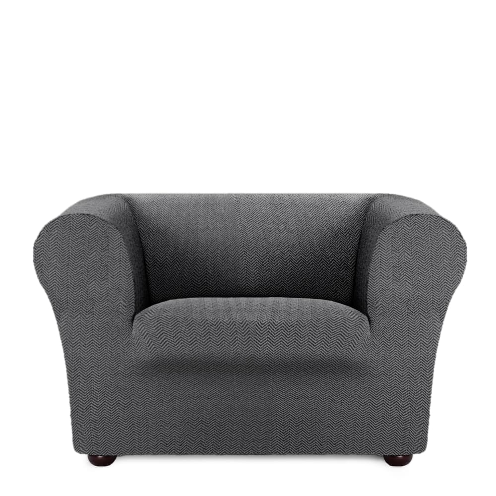 Housse de fauteuil Chester/Klippan gris foncé 70 * 130 cm