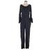 American Eagle Outfitters Jumpsuit Crew Neck Long Sleeve: Blue Jumpsuits - Women's Size Medium