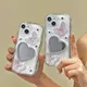 Custodia per telefono Diamond Bling Glitter Farfalla 3D per iPhone 14 13 12 11 15 16 Pro Max X XR XS Cover per specchio per trucco a cuore in silicone