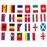 2024 Die 24-köpfige Flagge der teilnehmenden Mannschaften der Fußball-Europameisterschaft. Flagge