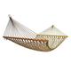 Portable Cotton Mesh Wooden Hammock Swing Chair,Thick Canvas Anti-Roll Hammocks for Backpacking Beach (Size : S)