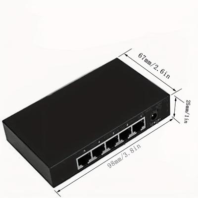 5-port Iron Shell For Switch, Shield For Switch, 100m/1000m Switch, 100m For Switch, Gigabit For Switch, Adaptive For Switch
