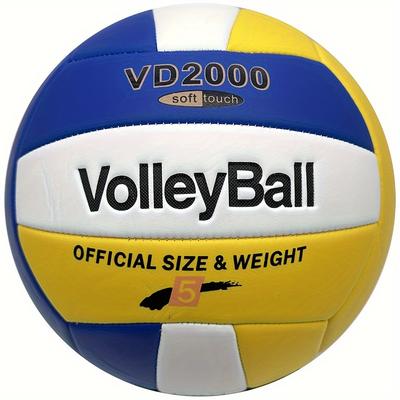 TEMU 1pc Universal Non-slip Volleyball, Size 5 For Indoor Outdoor Training, Beach Entertainment