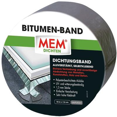 Bitumenband Bleifarben 7,5cmx10m - MEM