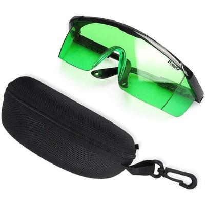 Huepar - GL01G Grün Laserlichtbrille - Grün Laserbrille für Grüner Strahl Kreuzlinienlaser,