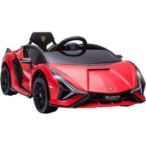 Homcom - Kinderfahrzeug 12V 2 Fahrmodi Lamborghini sian SUV-Auto-Spielzeug Elektroauto mit