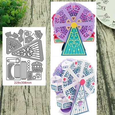 Addy craft Metal Cutting Dies fantastic ferris wheel die cut For DIY Scrapbook Cutting Die Paper