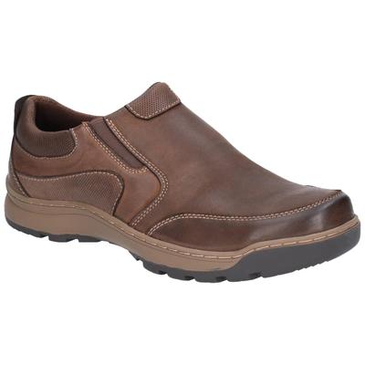 Hush Puppies Herren Jasper Slip On Lederschuhe (Braun) Image