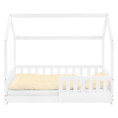 Kinderbett Weiß Rausfallschutz Bett Kinderaus Holzbett 70x140cm