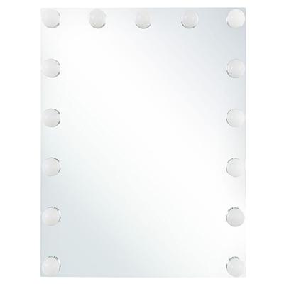 Wandspiegel Metall silber 50x40