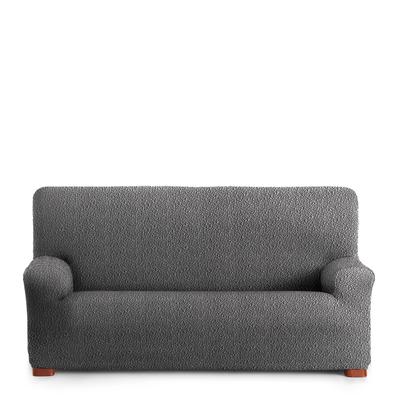 Elastischer 3-Sitzer-Sofabezug 180-260 cm dunkelgrau