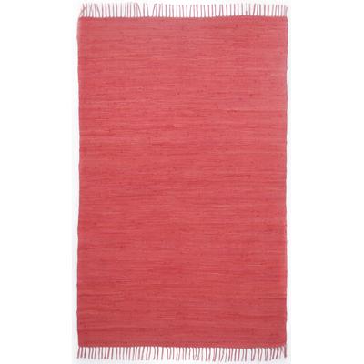 Handgewebter, wendbarer Baumwollteppich - Rot - 160x230 cm