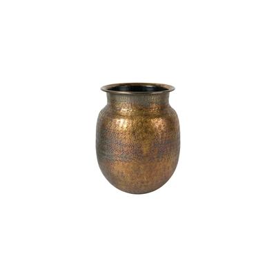 Vase aus Messing H30, gold