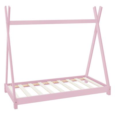Tipi-Bett für Kinder Holz rosa 147,5 x 137 x 77,5 cm
