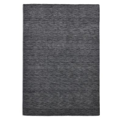 Handgewebter Teppich aus reiner Schurwolle - Dunkelgrau - 170x240 cm