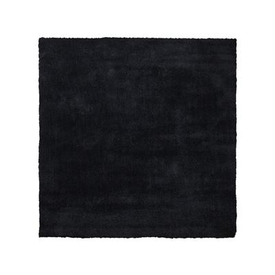 Teppich Stoff schwarz 200x200cm