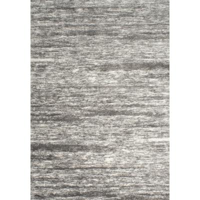 Grauer abstrakter Hochflorteppich im modernen Stil - 160x230 cm