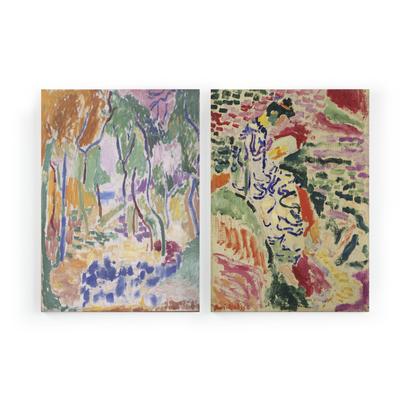 Set mit 2 Leinwänden 60x40 Matisse-Wald