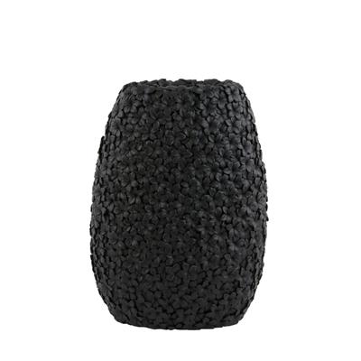 Vase aus synthetik, schwarz