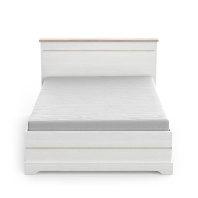 Bett mit 2 Schubladen und 2 Nischen 140x190 cm weiß