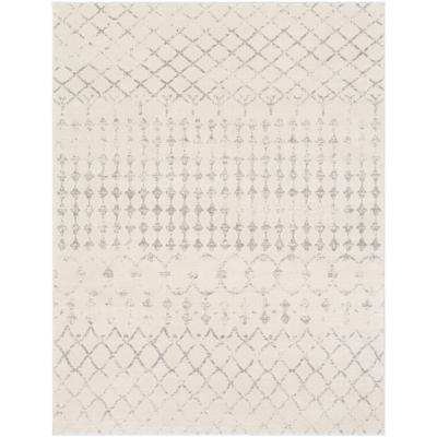 Etnhischer Berber Teppich Weiß/Grau 140x200