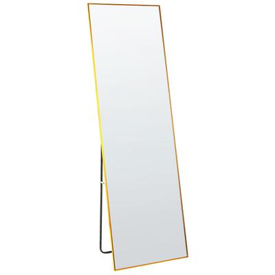 Standspiegel Metall gold 156x50