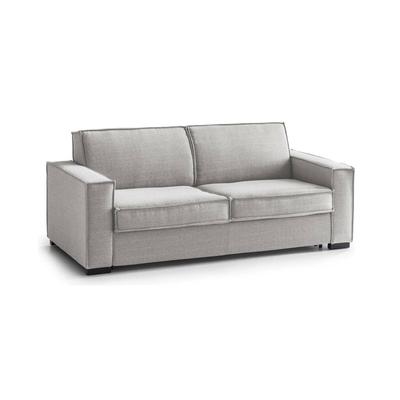 Festes 3-Sitzer-Sofa aus grauem Stoff, 200 x 95 x 90 cm