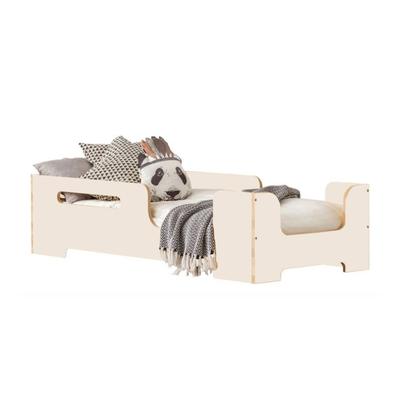 Montessori-Bett aus Holz, weiß