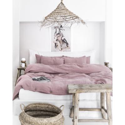Bettbezug aus Leinen, Rosa, 240x220 cm