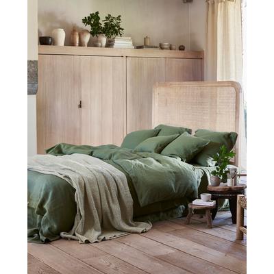 Bettbezug aus Leinen, Grün, 200x200 cm