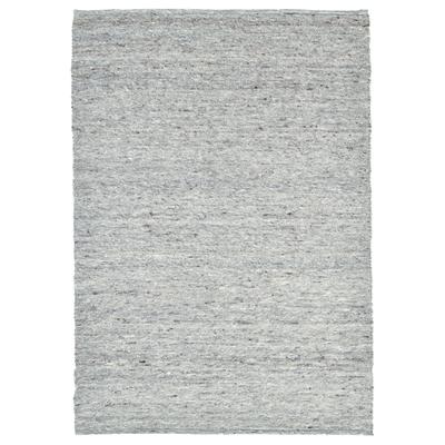 Handgewebter Teppich aus reiner Schurwolle - Natur Grau 190x290 cm