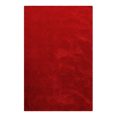 Hochflor-Teppich, weich und flauschig, rot 80x150