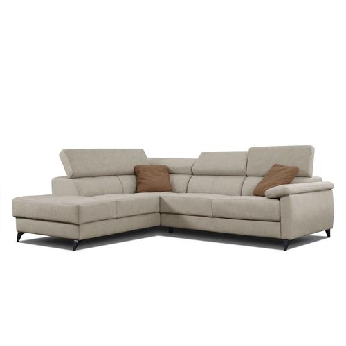 5-Sitzer Ecksofa in Stoff, hellbeige