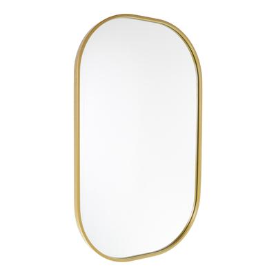 Spiegel aus Metall, 80x50x4 cm, Gold