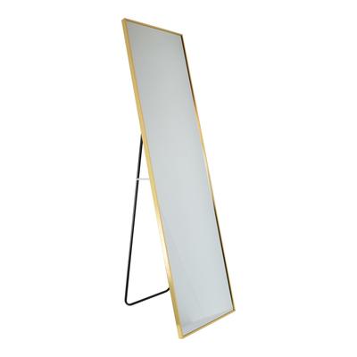 Ganzkörperspiegel aus Aluminium, 150x40x4 cm, Gold