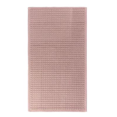 Badvorleger aus Baumwolle, 70 x 120 cm, rosa