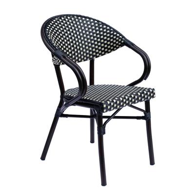 Sessel aus Aluminium schwarz