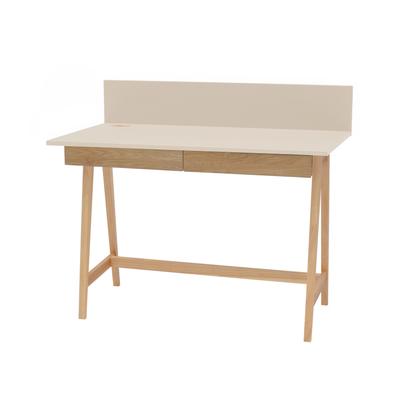 Schreibtisch, Holz, 110x50x75, Braun Beige