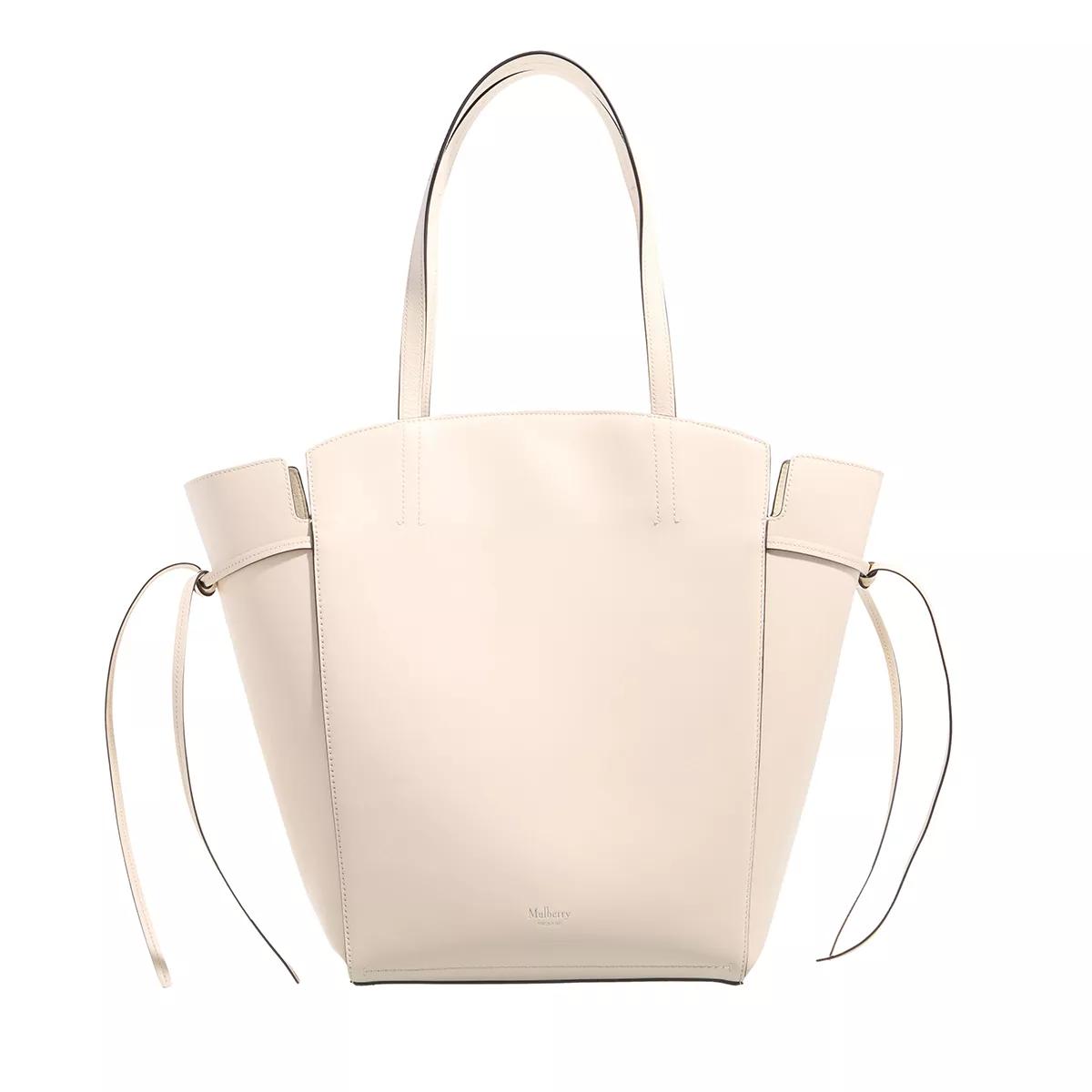 Mulberry Shopper - Clovelly Tote Bag - Gr. unisize - in Creme - für Damen - aus Mikrofaser & Leder & Leder