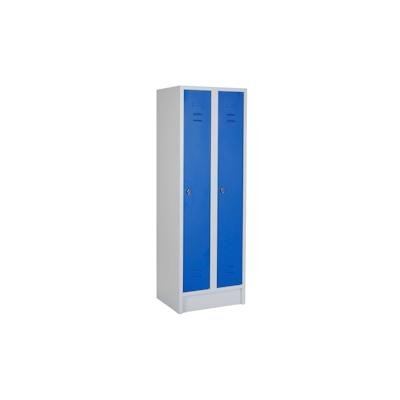 CEHA Reihenspind- und Garderobenschrank mit 60 cm Breite mit Türen in enzianblau, 2 Abteilfächer Image