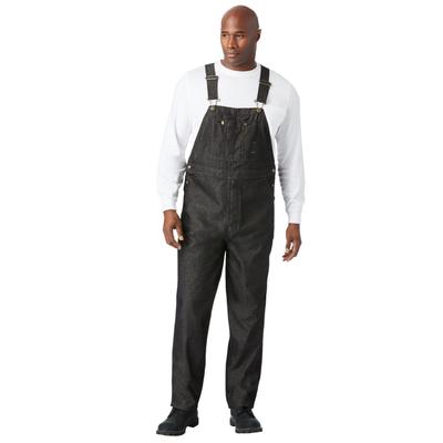 Men's Big & Tall Liberty Blues™ Lightweight Comfort Denim Overall by Liberty Blues in Black Denim (Size 60 40)