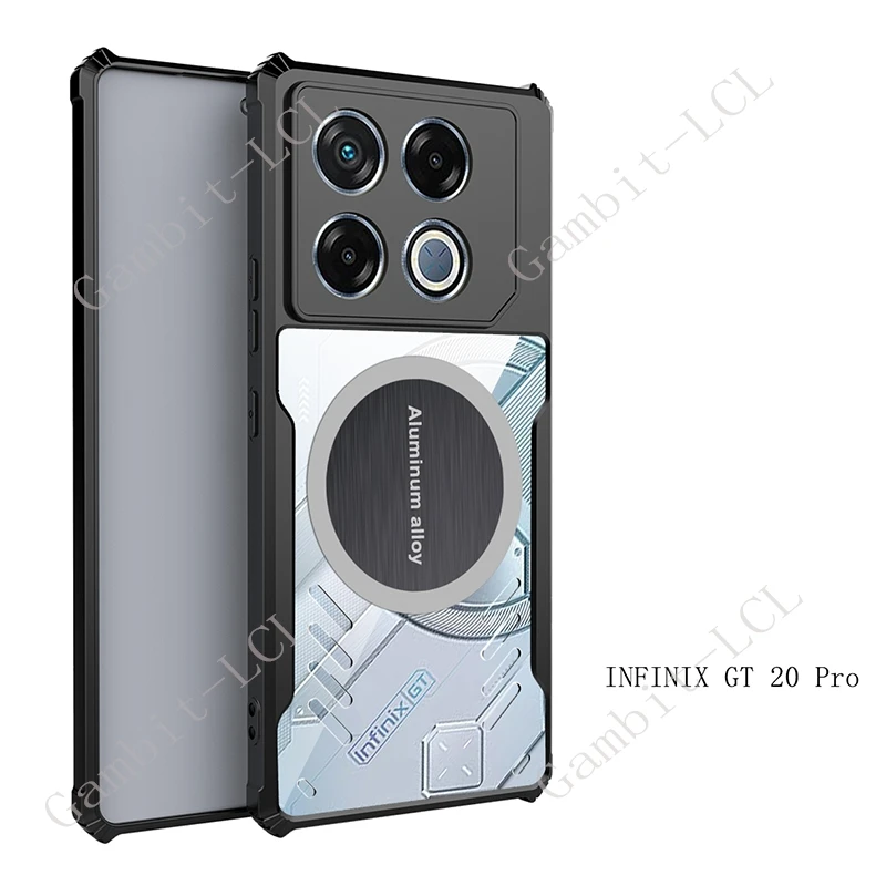 Anti-Falling Shell Für Infinix GT 20 Pro X 6871 GT20Pro Tecno Pova 6 Pro LI9 Fall Rüstung Magnetische wärmeableitung Rutsche Abdeckung Image